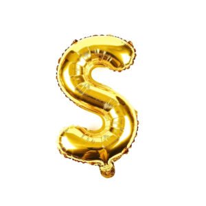 Party Midlinkerz Gold S Letter Balloon