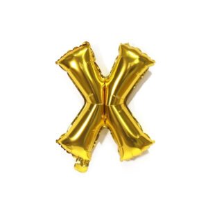 Party Midlinkerz Gold X Letter Balloon