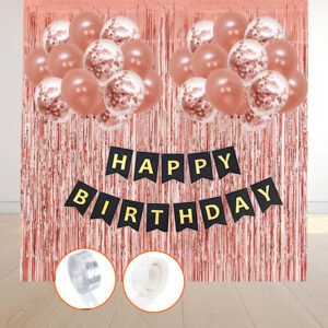 Party Midlinkerz Happy Birthday Balloons Decoration Kit 26 Pcs, (Multicolor, Pack of 26) (Set of 35)