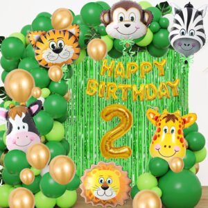 Party Midlinkerz Animal Birthday Decoration kit set items Combo for Kids Girls, Boys (Set of 56)