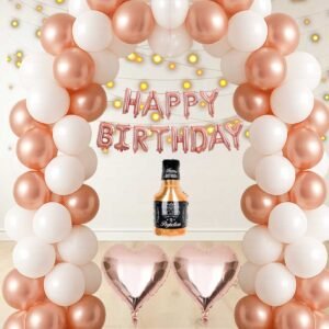 Midlinkerz Happy Birthday Balloons Party Decoration Kit items 37Pcs combo set decor for HBD Balloon  (Multicolor, Pack of 37)