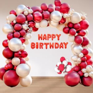 PARTY MIDLINKERZ Birthday Balloons for Decoration 34Pcs Happy Birthday Decoration Items Kit (Set of 34)