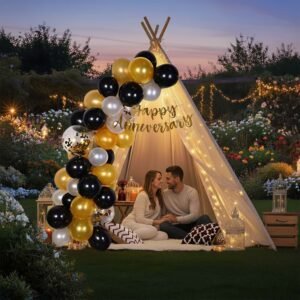 Party Midlinkerz Anniversary Party Celebration Wedding Cabana Tent Decoration  (Set of 26)