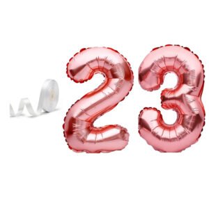 PARTY MIDLINKERZ No.23 Rose Gold Foil Balloon for 23rd Year Birthday Decoration Items