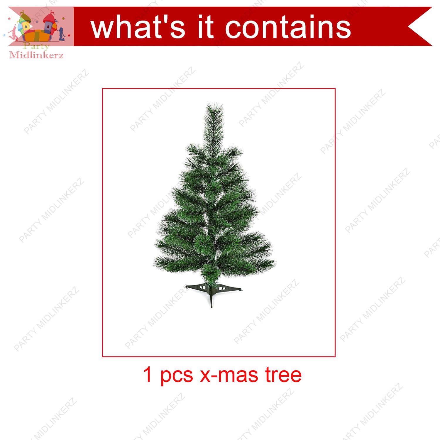 Party Midlinkerz Artificial Christmas Tree (Green) - Image 2