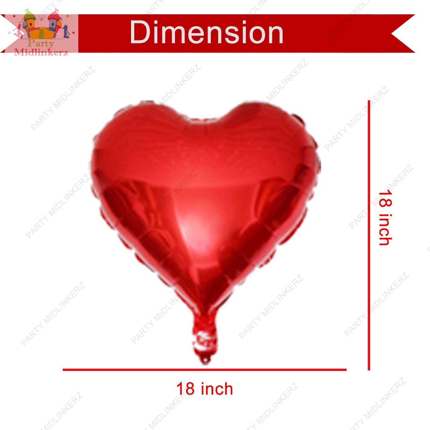 Party Midlinkerz Happy Anniversary Decoration Kit For Home -37 Items Red Combo Set Balloon - Image 3