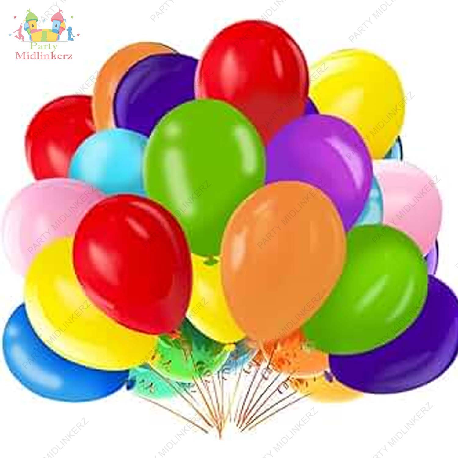 Midlinkerz Happy Birthday Multicolor Balloon Party Decoration Kit (35 Pcs) - Image 5